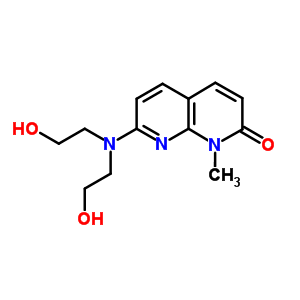 7-(Bis(2-hydroxyethyl)amino)-1-methyl-1,8-naphthyridin-2-oneStructure,91860-14-9Structure 7-(Bis(2-hydroxyethyl)amino)-1-methyl-1,8-naphthyridin-2-one Structure,91860-14-9Structure
