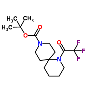 1,9-二氮雜螺[5.5]十一烷-9-羧酸, 1-(2,2,2-三氟乙酰基)-, 1,1-二甲基乙酯結構式_918896-27-2結構式