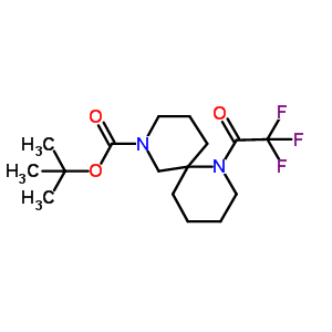 1-(2,2,2-三氟乙?；?-1,8-二氮雜螺[5.5]十一烷-8-羧酸 1,1-二甲基乙酯結(jié)構(gòu)式_918896-29-4結(jié)構(gòu)式