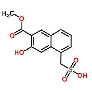 2-Naphthalenecarboxylicacid, 3-hydroxy-5-(sulfomethyl)-, 2-methyl esterStructure,91903-83-2Structure 2-Naphthalenecarboxylicacid, 3-hydroxy-5-(sulfomethyl)-, 2-methyl ester Structure,91903-83-2Structure
