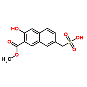 2-Naphthalenecarboxylicacid, 3-hydroxy-7-(sulfomethyl)-, 2-methyl esterStructure,91903-84-3Structure 2-Naphthalenecarboxylicacid, 3-hydroxy-7-(sulfomethyl)-, 2-methyl ester Structure,91903-84-3Structure