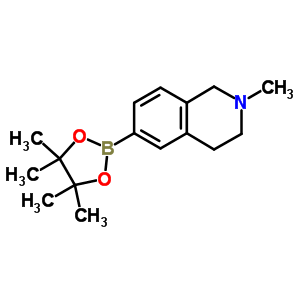 1,2,3,4-Tetrahydro-2-methyl-6-(4,4,5,5-tetramethyl-1,3,2-dioxaborolan-2-yl)-isoquinolineStructure,922718-57-8Structure 1,2,3,4-Tetrahydro-2-methyl-6-(4,4,5,5-tetramethyl-1,3,2-dioxaborolan-2-yl)-isoquinoline Structure,922718-57-8Structure