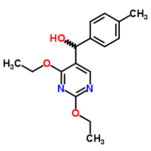 5-Pyrimidinemethanol,2,4-diethoxy-a-(4-methylphenyl)-Structure,93538-19-3Structure 5-Pyrimidinemethanol,2,4-diethoxy-a-(4-methylphenyl)- Structure,93538-19-3Structure