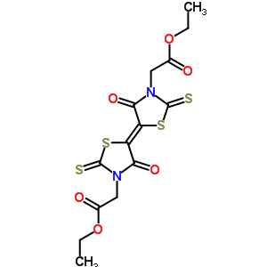 2-[(5e)-5-[3-(乙氧基羰基甲基)-4-氧代-2-磺?；?噻唑啉-5-基]-4-氧代-2-磺?；?噻唑啉-3-基]乙酸乙酯結(jié)構(gòu)式_93719-13-2結(jié)構(gòu)式