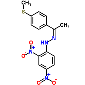 N-[1-(4-甲基磺酰基苯基)亞乙基氨基]-2,4-二硝基-苯胺結(jié)構(gòu)式_93734-76-0結(jié)構(gòu)式