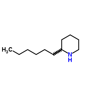 2-己基-哌啶結(jié)構(gòu)式_940-53-4結(jié)構(gòu)式