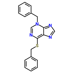 3-Benzyl-6-benzylsulfanyl-purineStructure,94305-08-5Structure 3-Benzyl-6-benzylsulfanyl-purine Structure,94305-08-5Structure