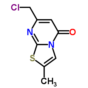 7-(氯甲基)-2-甲基-5H-[1,3]噻唑并[3,2-a]嘧啶-5-酮結(jié)構(gòu)式_943656-55-1結(jié)構(gòu)式